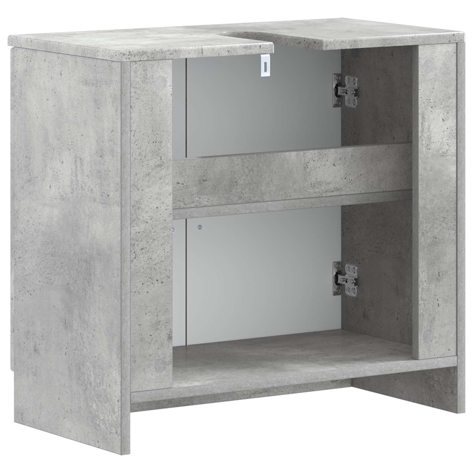 Badkamer wastafelkast UTRECHT Betongrijs 59,5 x 31,5 x 59 cm