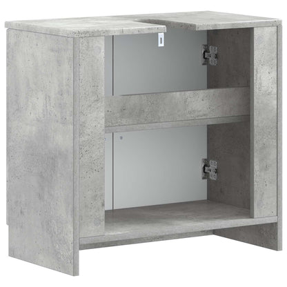 Badkamer wastafelkast UTRECHT Betongrijs 59,5 x 31,5 x 59 cm