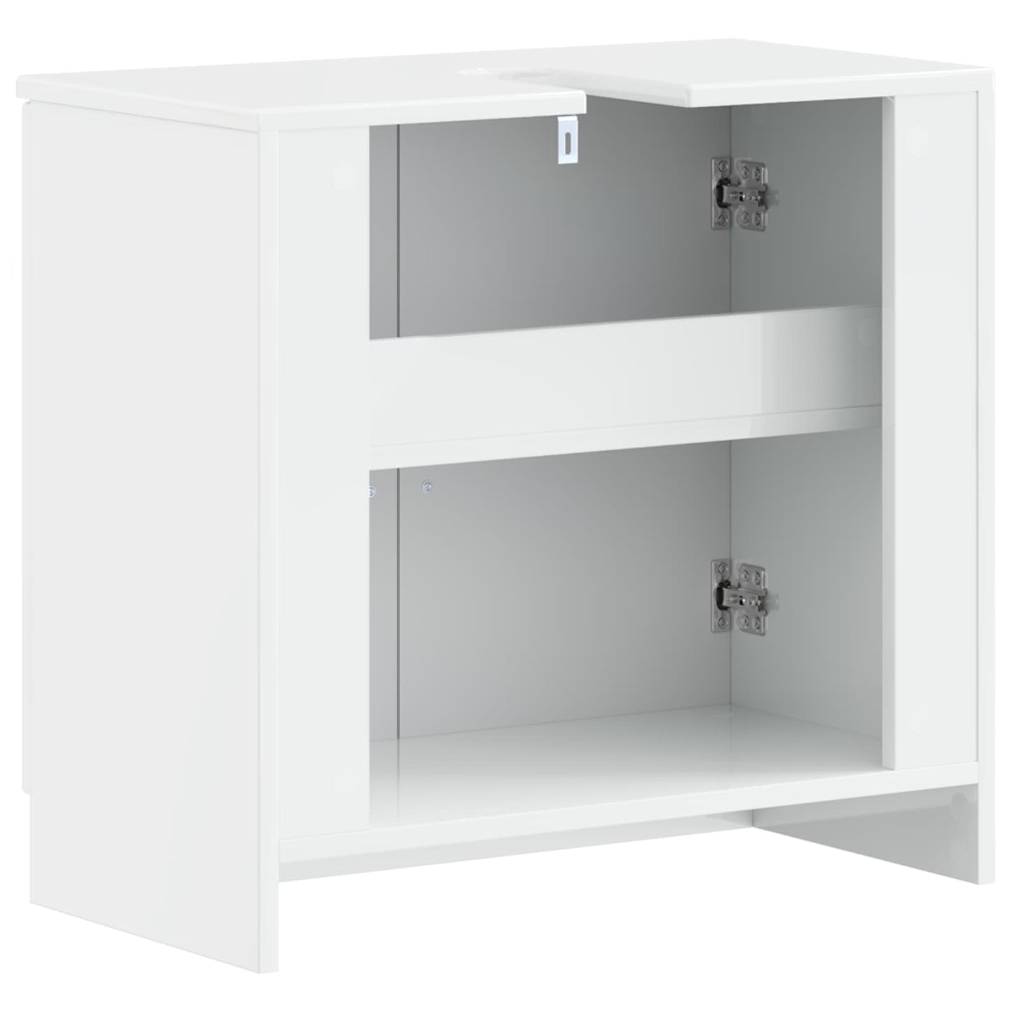 Badkamer wastafelkast UTRECHT Hoogglans Wit 59,5 x 31,5 x 59 cm