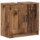 Wastafelkast badkamer 59,5x31,5x59 cm oud hout