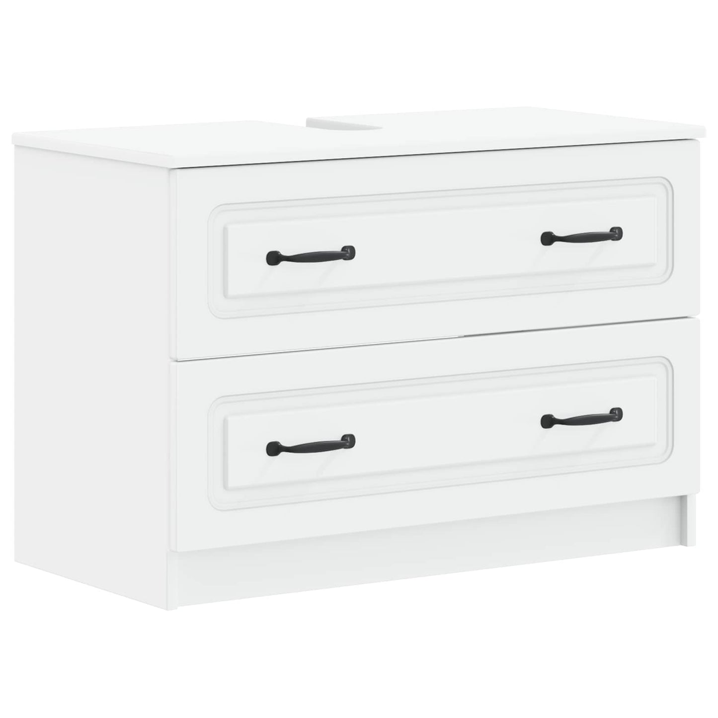 Badkamer wastafelkast UTRECHT Wit 82 x 41 x 56 cm Bewerkt hout