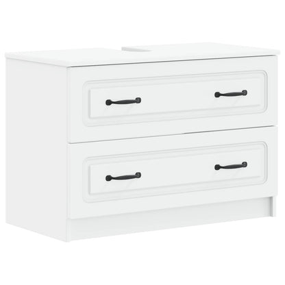 Badkamer wastafelkast UTRECHT Wit 82 x 41 x 56 cm Bewerkt hout