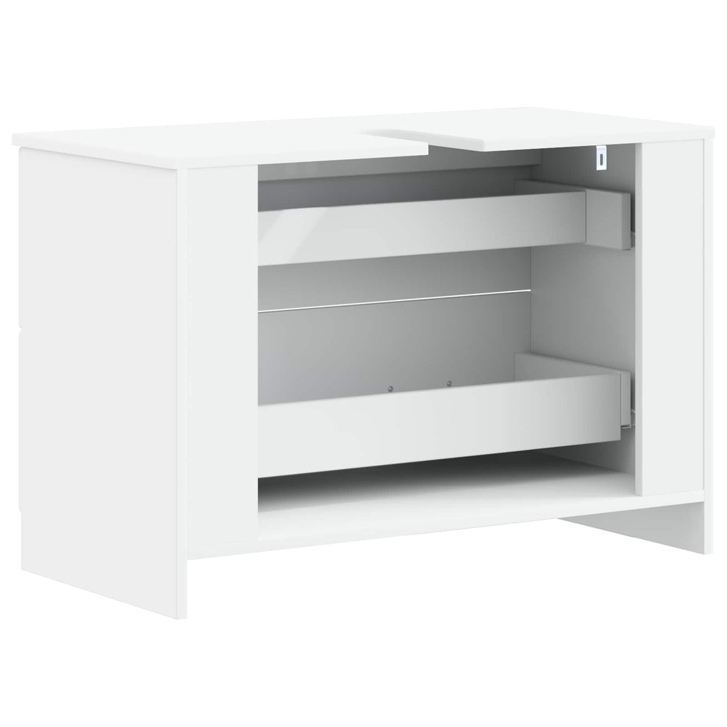 Badkamer wastafelkast UTRECHT Wit 82 x 41 x 56 cm Bewerkt hout