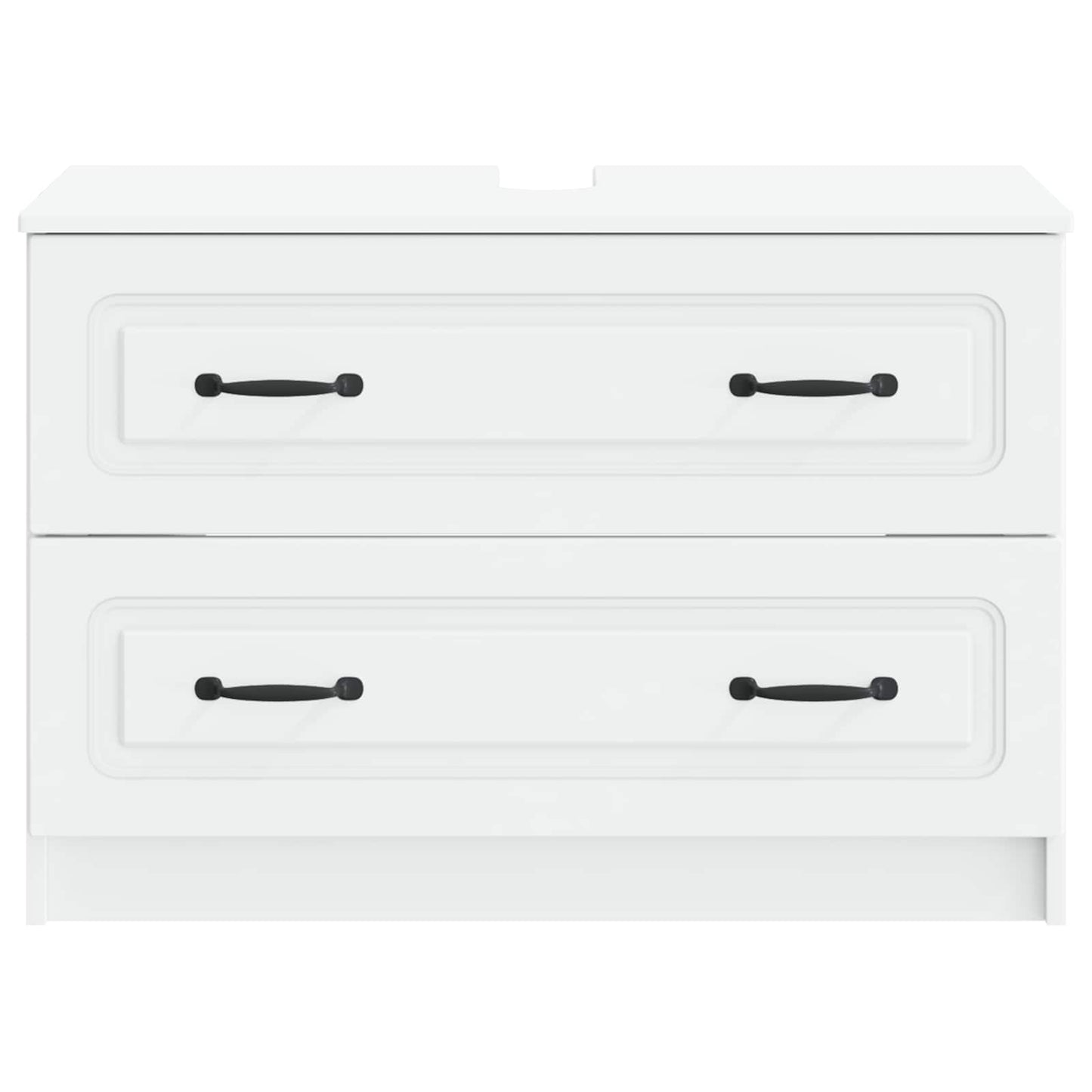 Badkamer wastafelkast UTRECHT Wit 82 x 41 x 56 cm Bewerkt hout