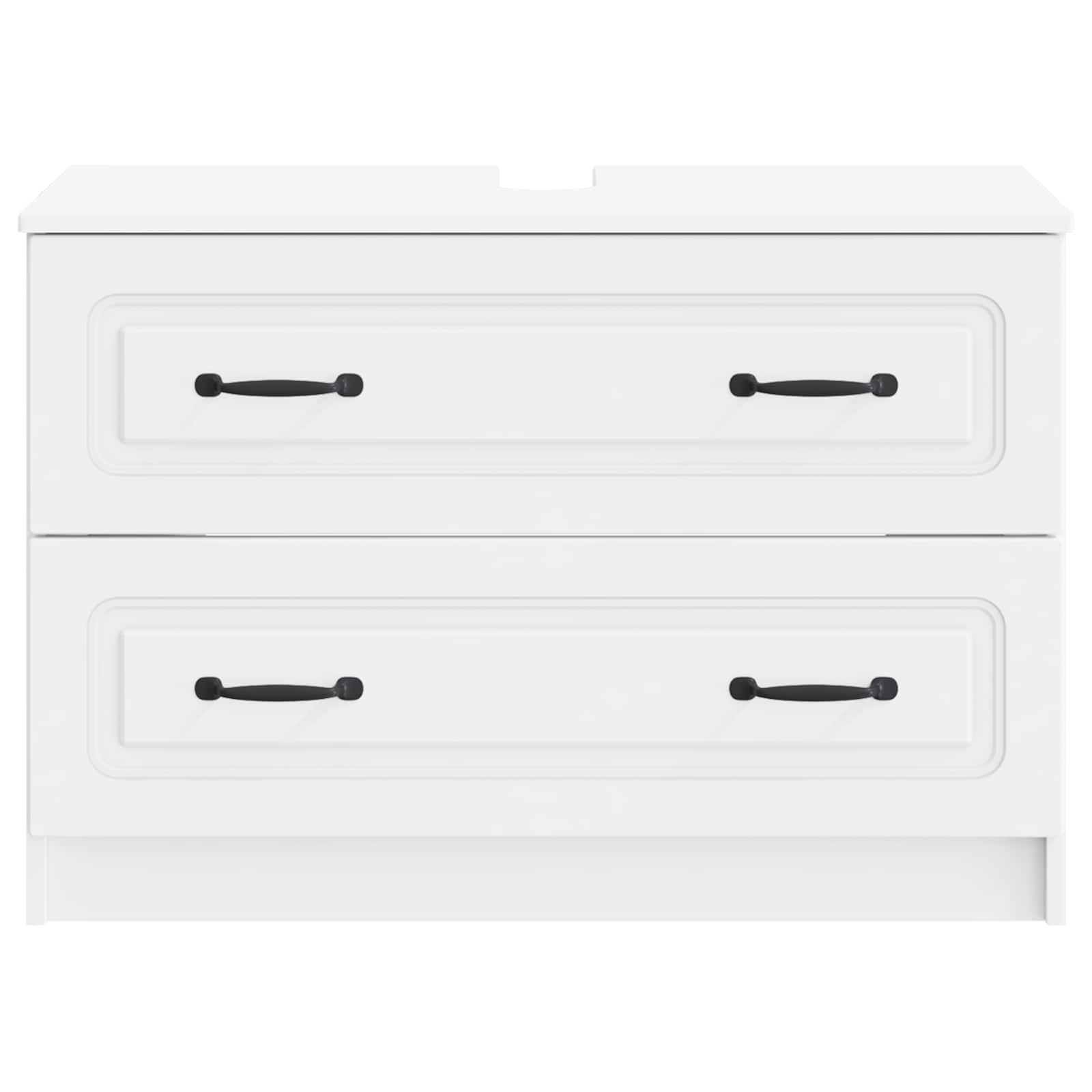 Badkamer wastafelkast UTRECHT Wit 82 x 41 x 56 cm Bewerkt hout