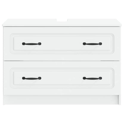 Badkamer wastafelkast UTRECHT Wit 82 x 41 x 56 cm Bewerkt hout
