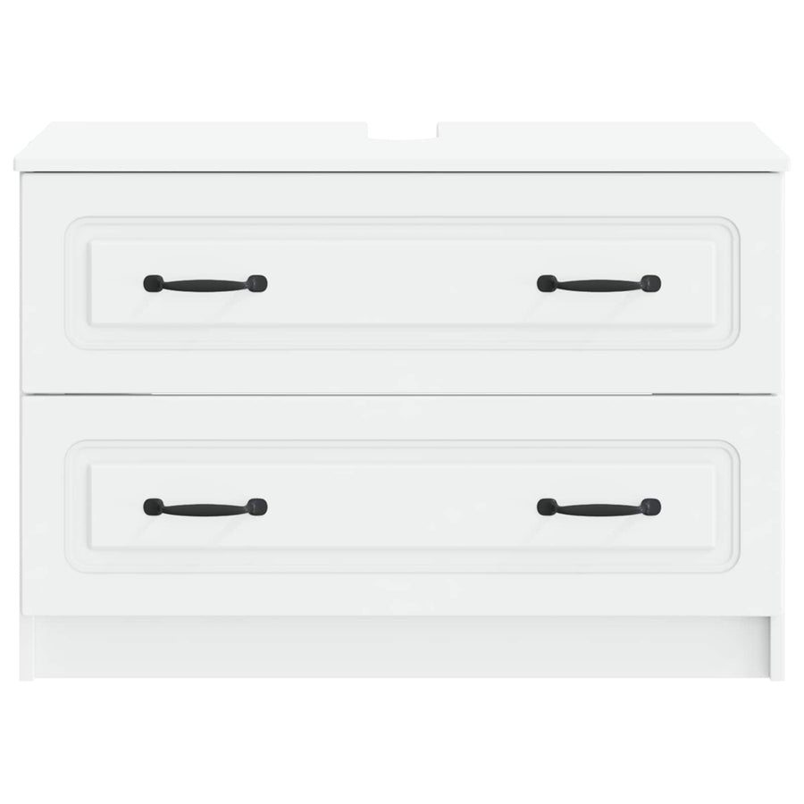 Badkamer wastafelkast UTRECHT Wit 82 x 41 x 56 cm Bewerkt hout