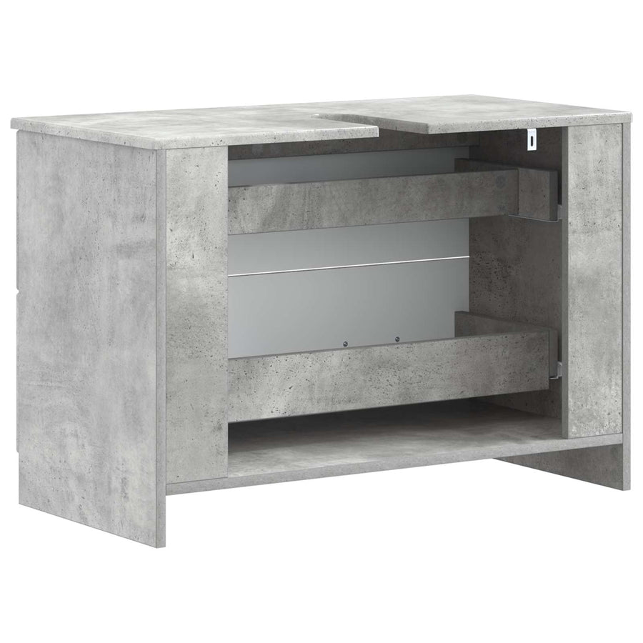Badkamer wastafelkast UTRECHT Betongrijs 82 x 41 x 56 cm