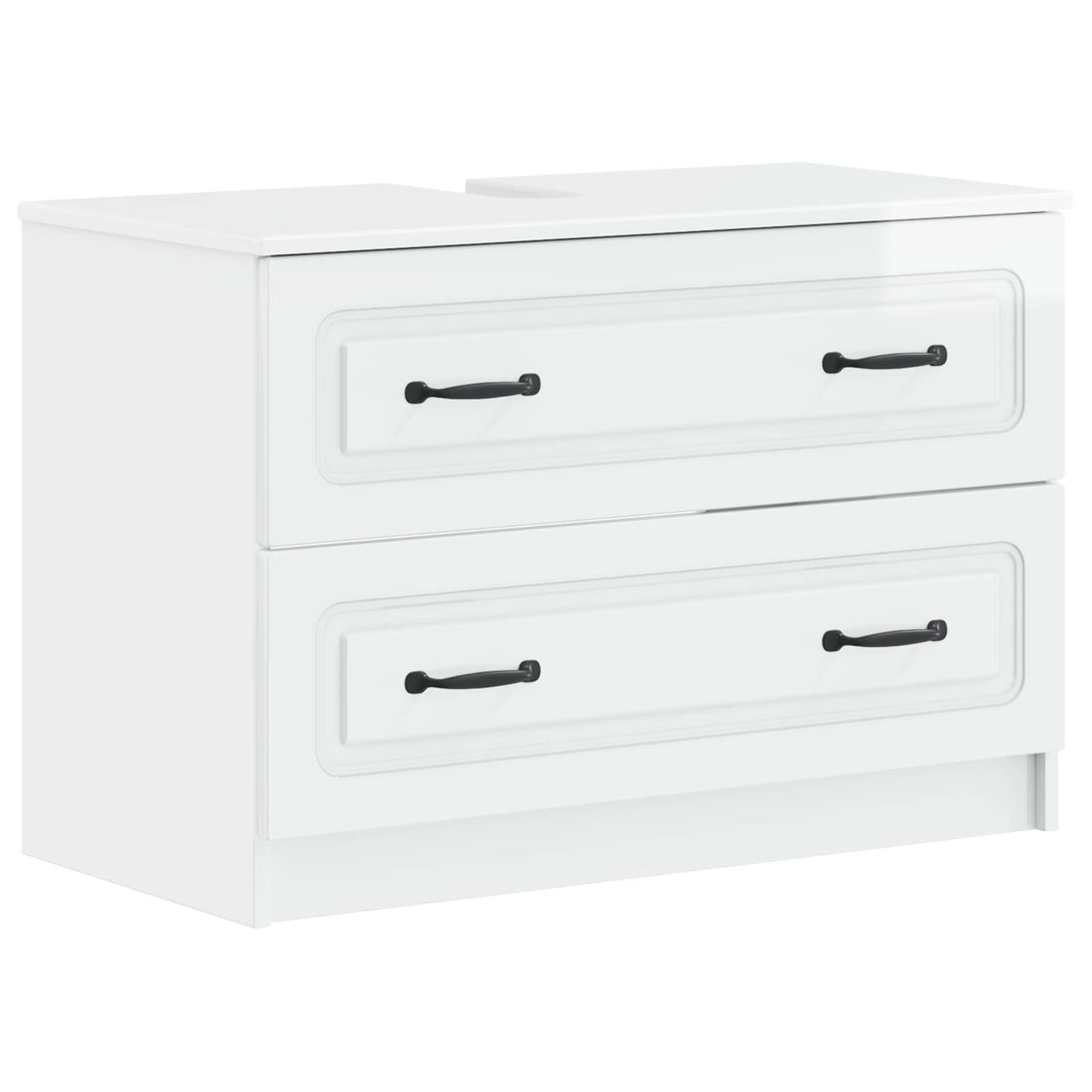 Badkamer wastafelkast UTRECHT Hoogglans Wit 82 x 41 x 56 cm
