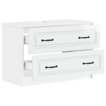 Badkamer wastafelkast UTRECHT Hoogglans Wit 82 x 41 x 56 cm
