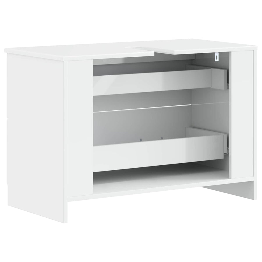 Badkamer wastafelkast UTRECHT Hoogglans Wit 82 x 41 x 56 cm