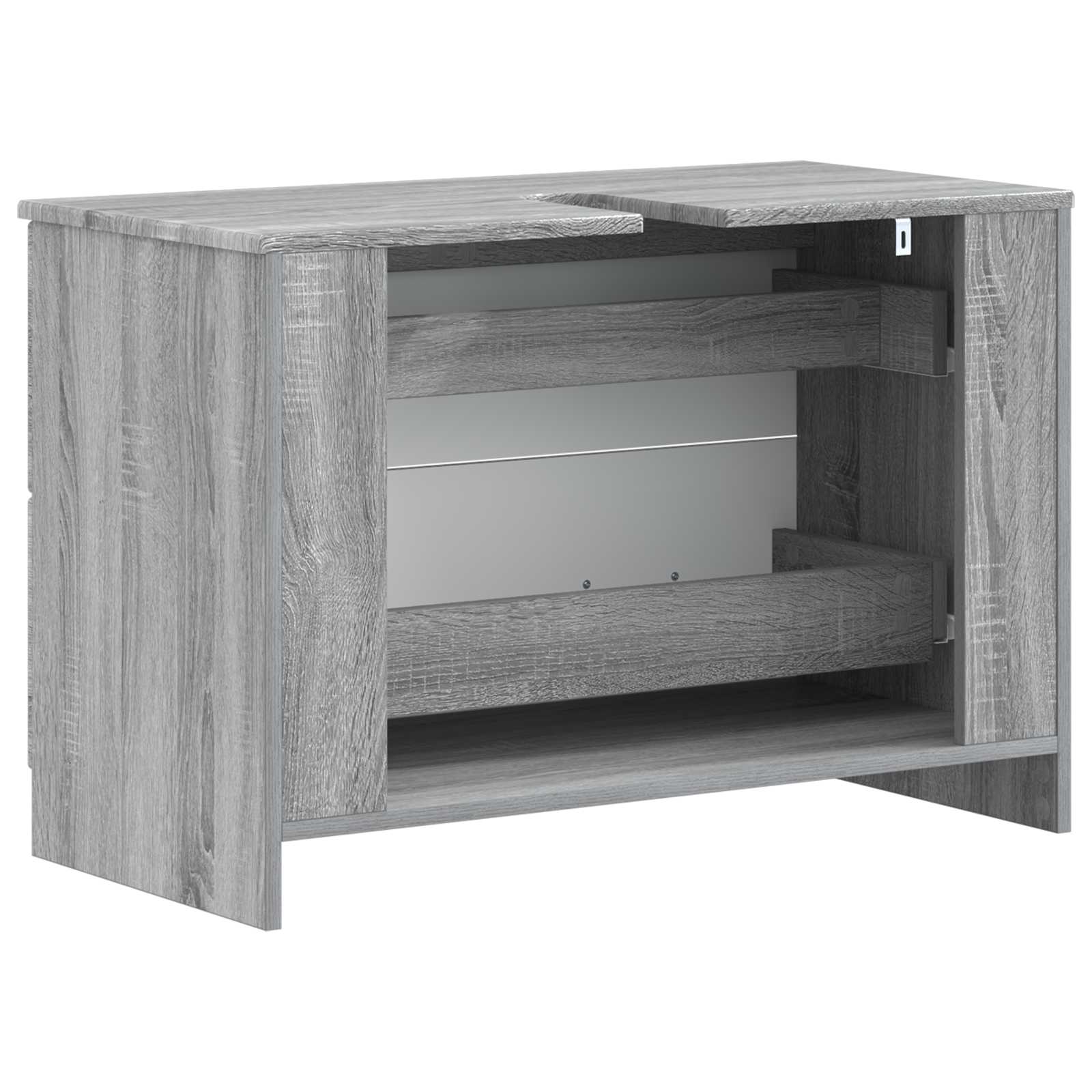 Badkamer wastafelkast UTRECHT Grijs Sonoma 82 x 41 x 56 cm