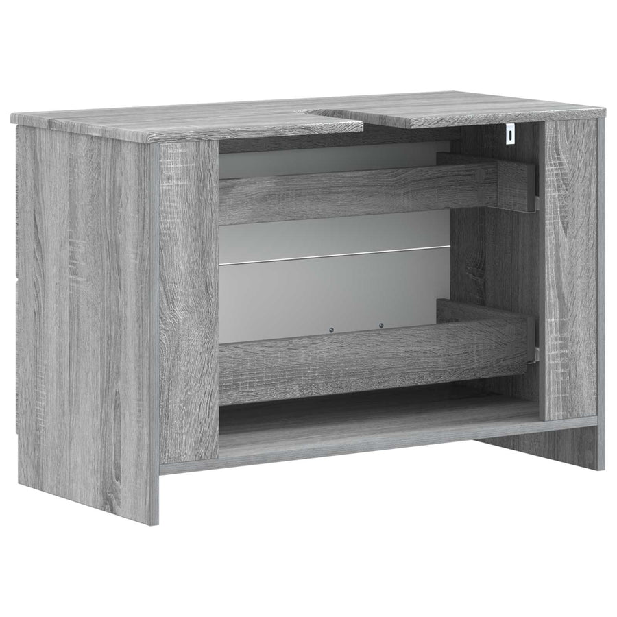 Badkamer wastafelkast UTRECHT Grijs Sonoma 82 x 41 x 56 cm