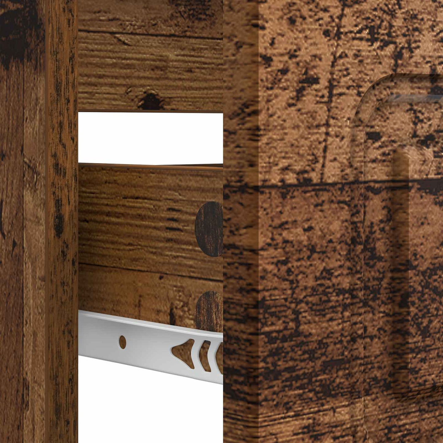 Badkamer wastafelkast UTRECHT Oud hout 82 x 41 x 56 cm