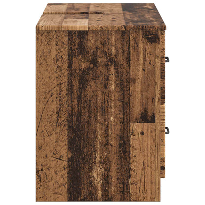 Badkamer wastafelkast UTRECHT Oud hout 82 x 41 x 56 cm