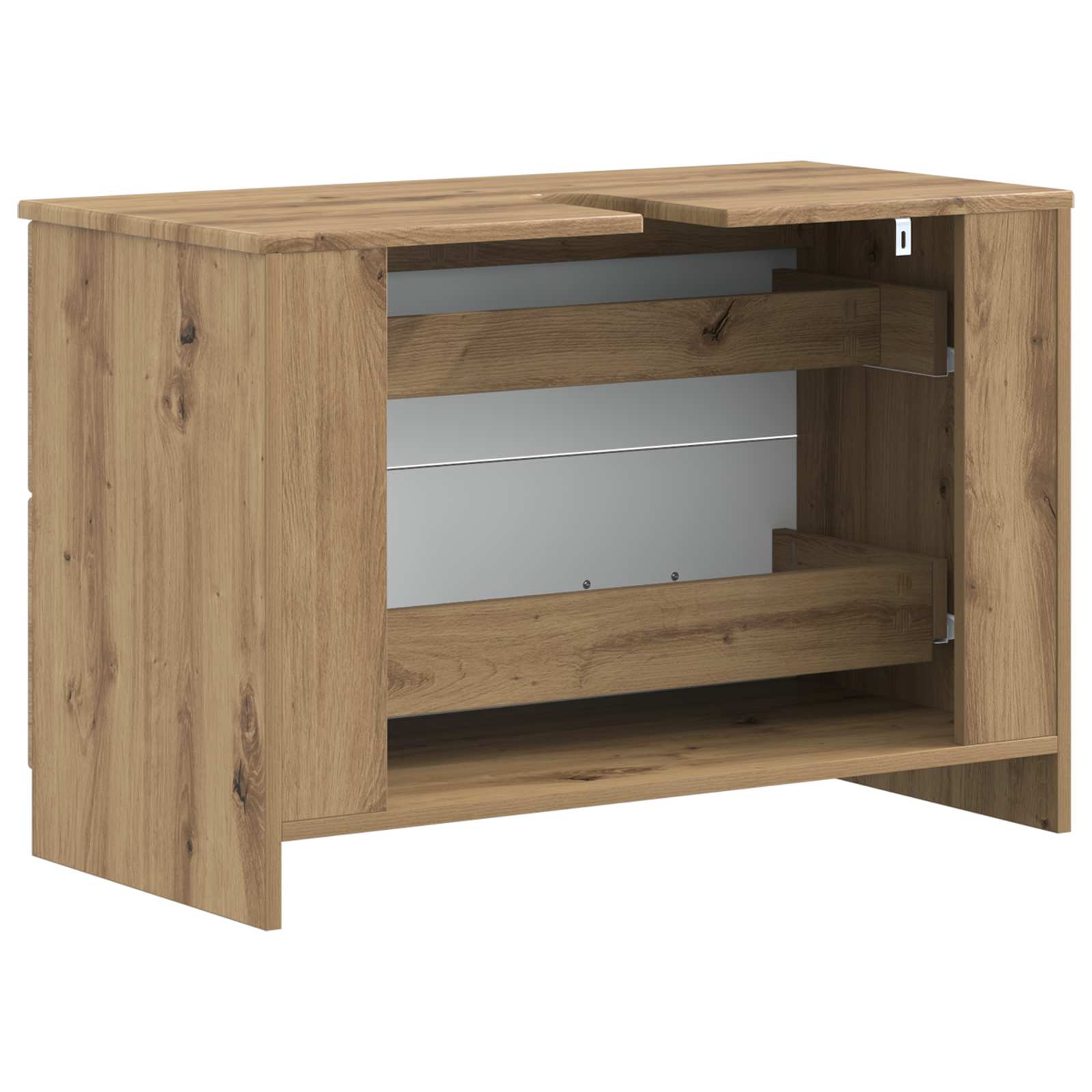 Badkamer wastafelkast UTRECHT Artisanaal eiken 82 x 41 x 56 cm