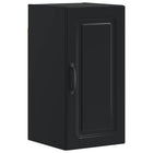 Badkamer wandkast 30x31x59 cm zwart bewerkt hout