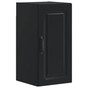 Badkamer wandkast 30x31x59 cm zwart bewerkt hout