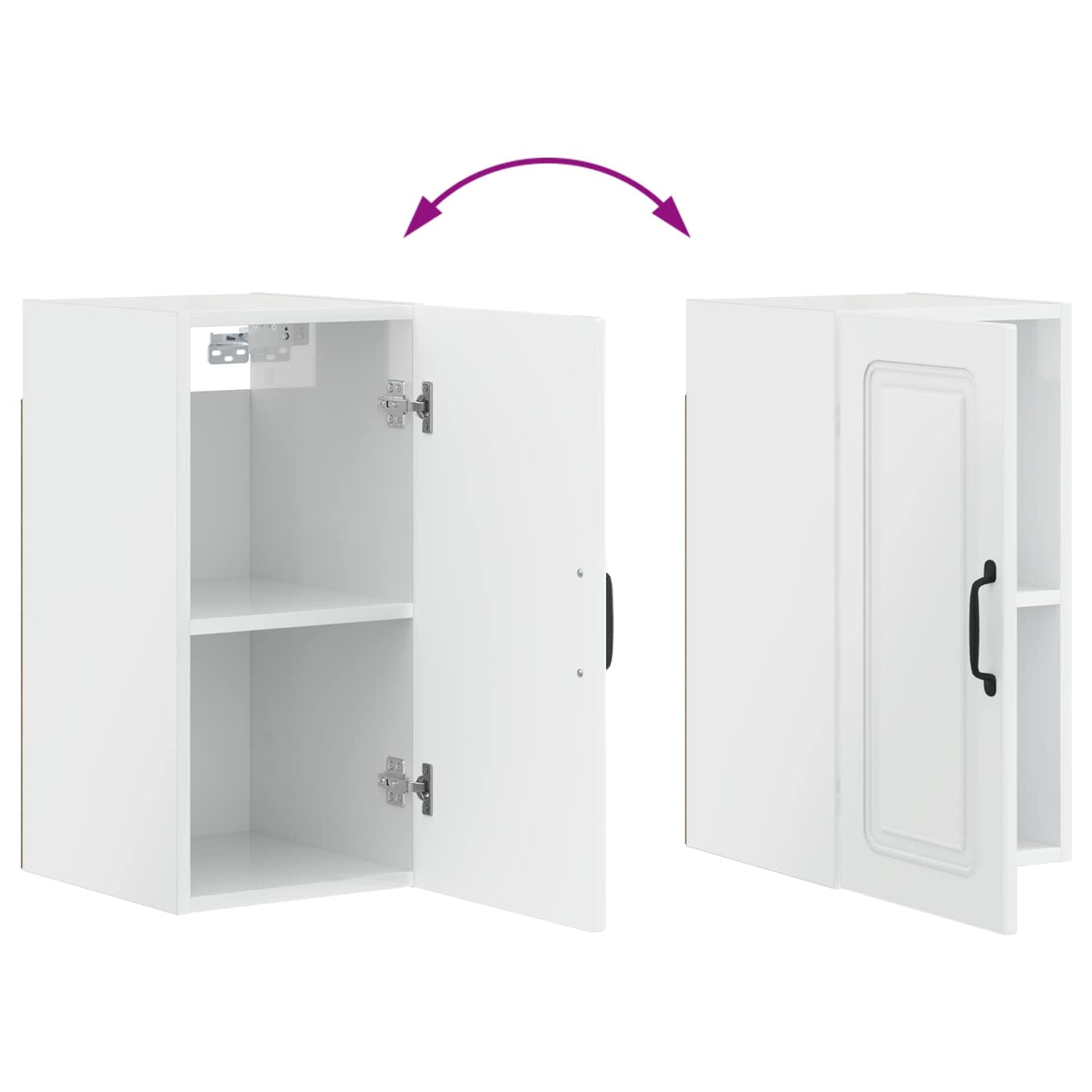 Badkamer wandkast UTRECHT Hoogglans Wit 30 x 31 x 59 cm