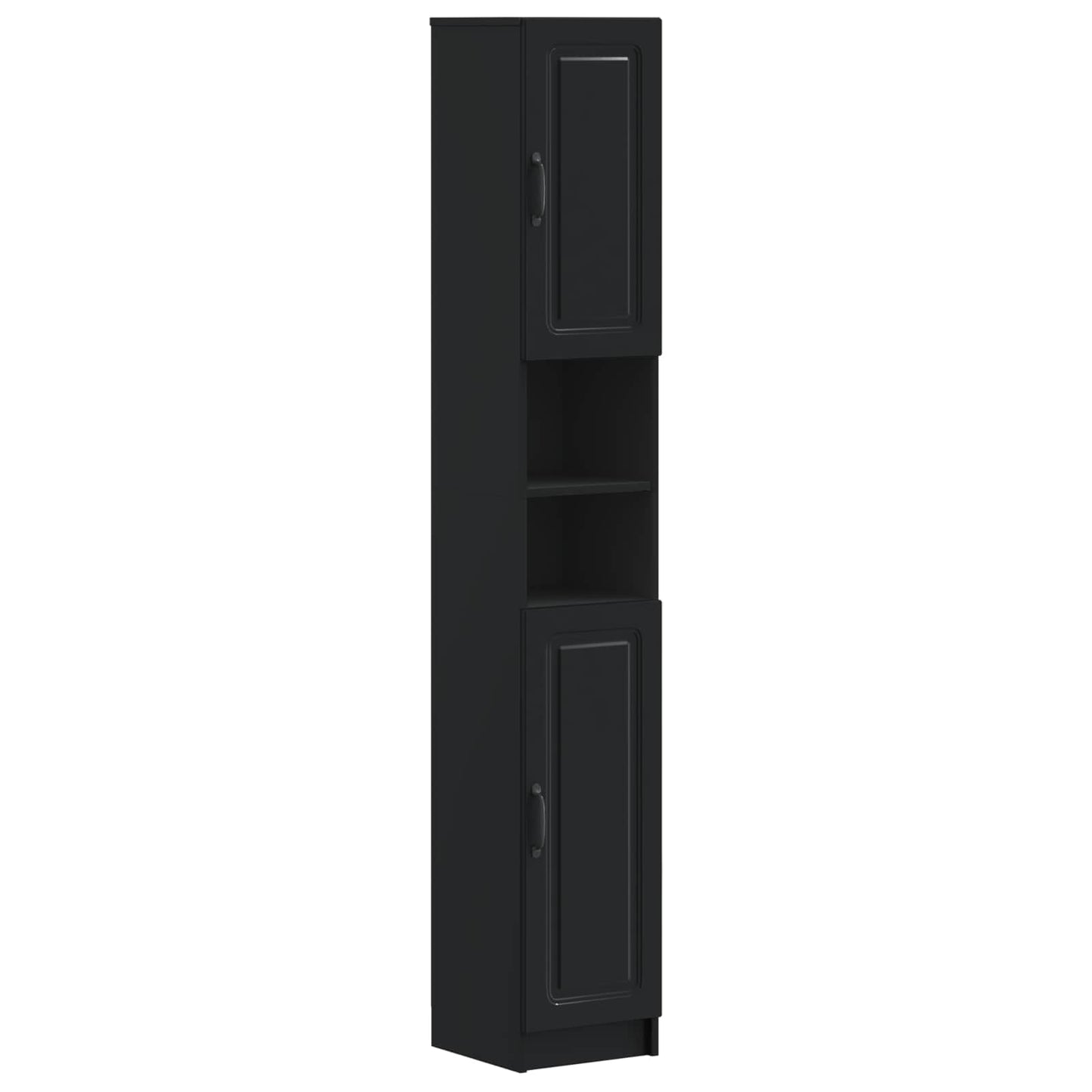 Badkamerkast met Open Plank UTRECHT Zwart 30 x 31 x 187 cm