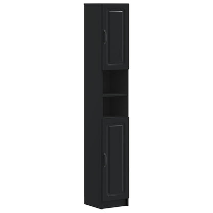 Badkamerkast met Open Plank UTRECHT Zwart 30 x 31 x 187 cm