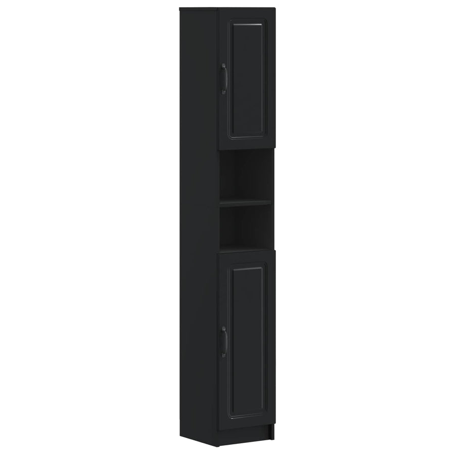 Badkamerkast met Open Plank UTRECHT Zwart 30 x 31 x 187 cm
