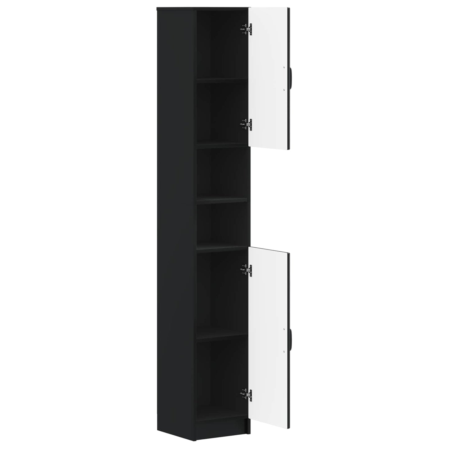 Badkamerkast met Open Plank UTRECHT Zwart 30 x 31 x 187 cm