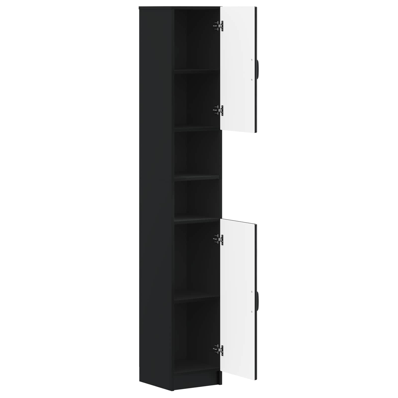 Badkamerkast met Open Plank UTRECHT Zwart 30 x 31 x 187 cm