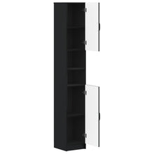 Badkamerkast met Open Plank UTRECHT Zwart 30 x 31 x 187 cm