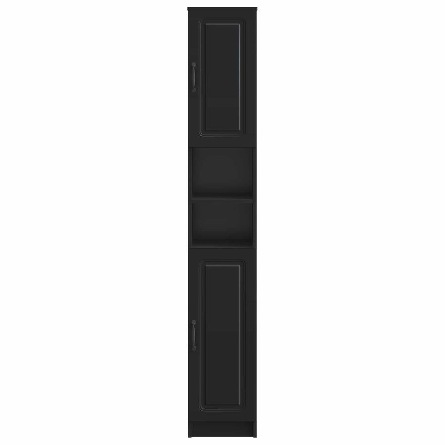 Badkamerkast met Open Plank UTRECHT Zwart 30 x 31 x 187 cm