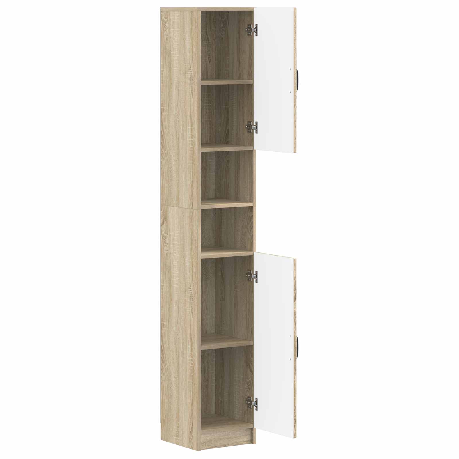 Badkamerkast met Open Plank UTRECHT Sonoma Eiken