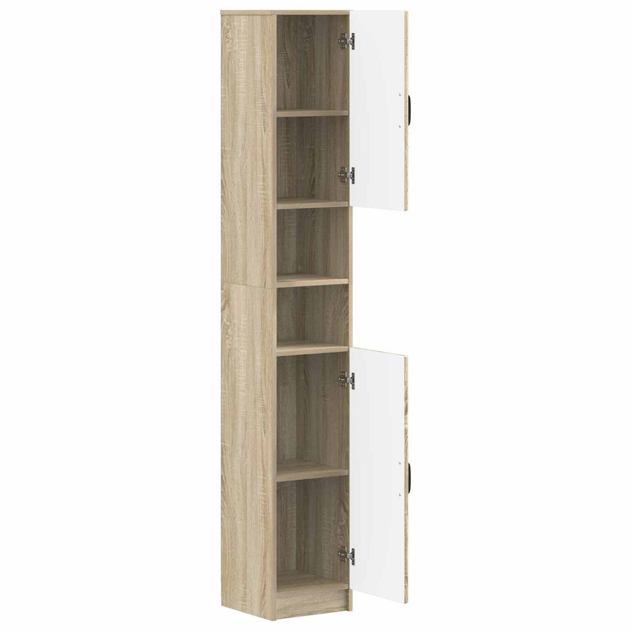 Badkamerkast met Open Plank UTRECHT Sonoma Eiken