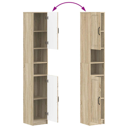 Badkamerkast met Open Plank UTRECHT Sonoma Eiken