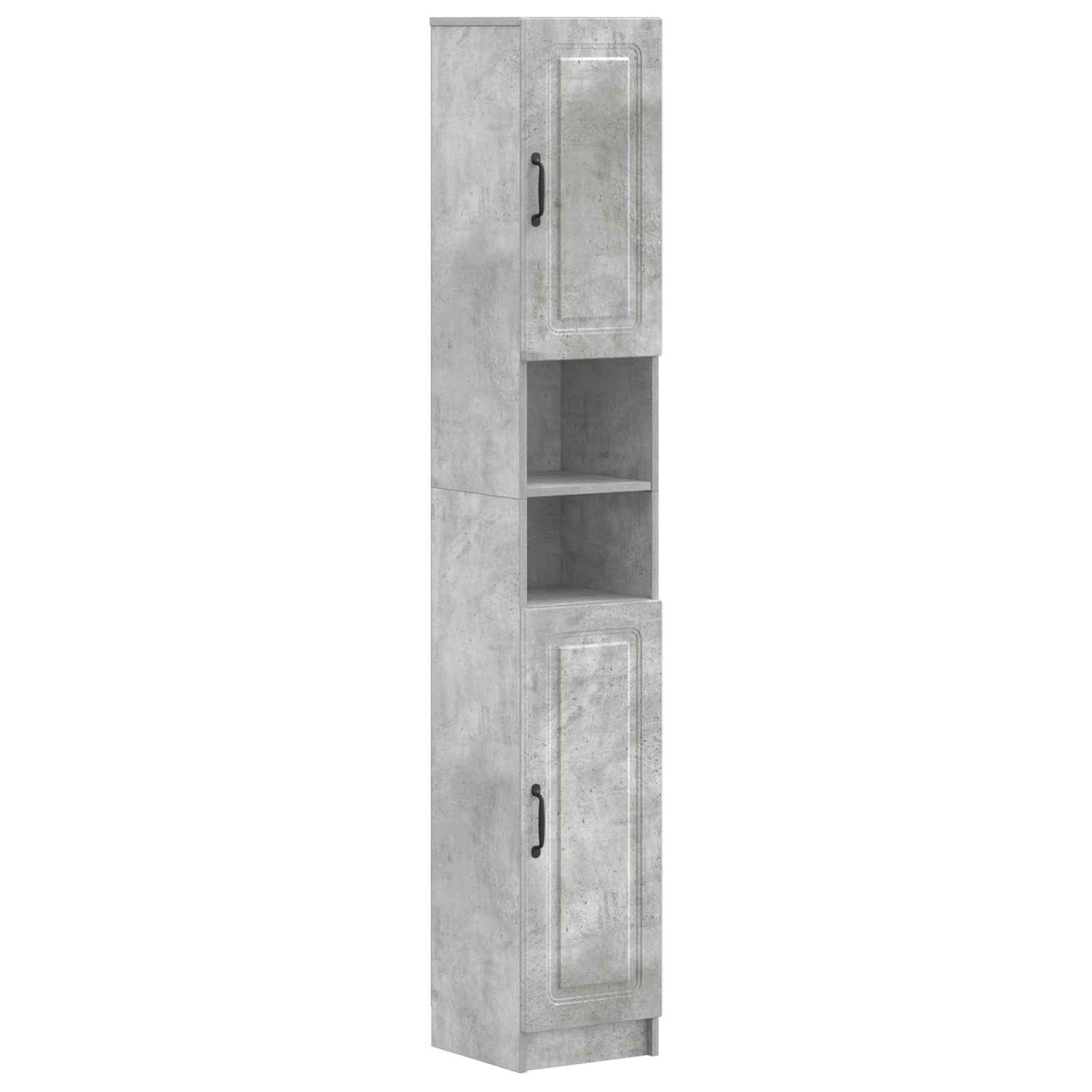 Badkamerkast met Open Plank UTRECHT Betongrijs 30 x 31 x 187 cm