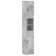 Badkamerkast 30x31x187 cm betongrijs met open plank