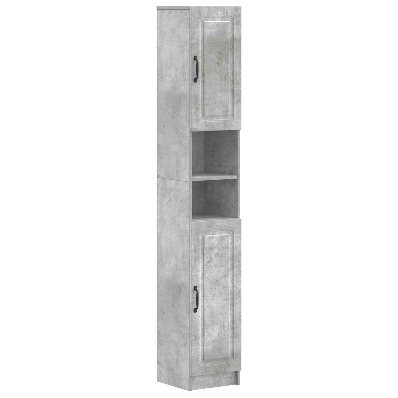 Badkamerkast met Open Plank UTRECHT Betongrijs 30 x 31 x 187 cm