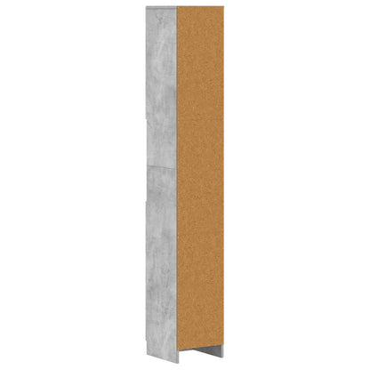 Badkamerkast met Open Plank UTRECHT Betongrijs 30 x 31 x 187 cm