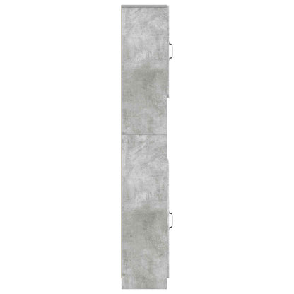 Badkamerkast met Open Plank UTRECHT Betongrijs 30 x 31 x 187 cm