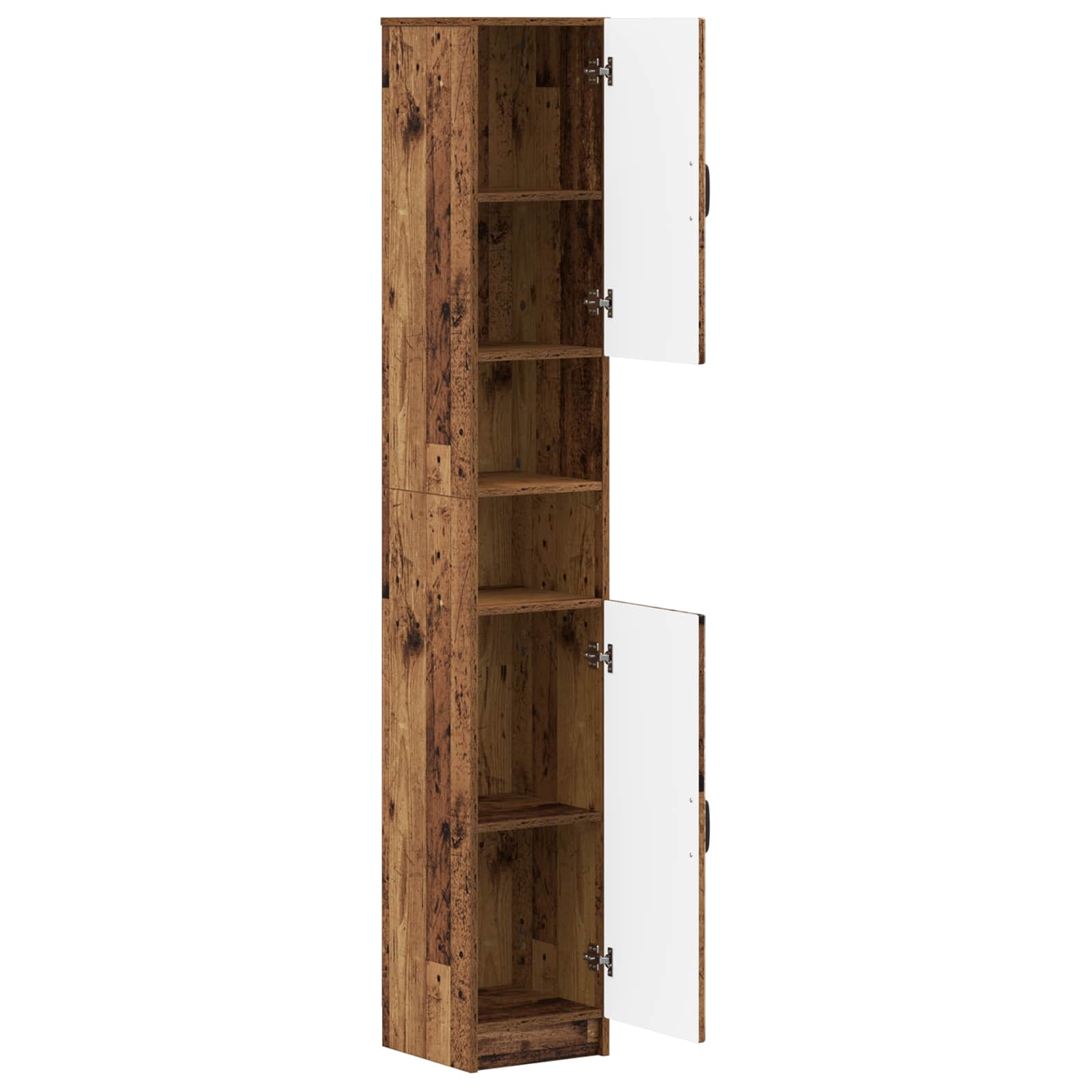 Badkamerkast met Open Plank UTRECHT Oud hout 30 x 31 x 187 cm