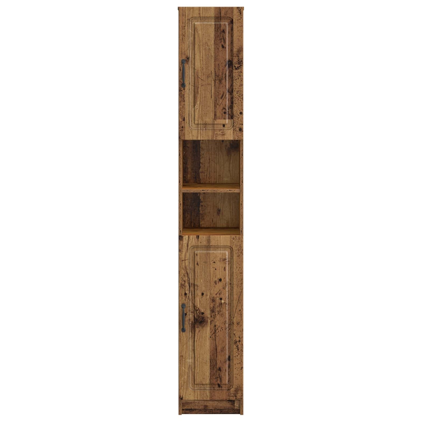Badkamerkast met Open Plank UTRECHT Oud hout 30 x 31 x 187 cm