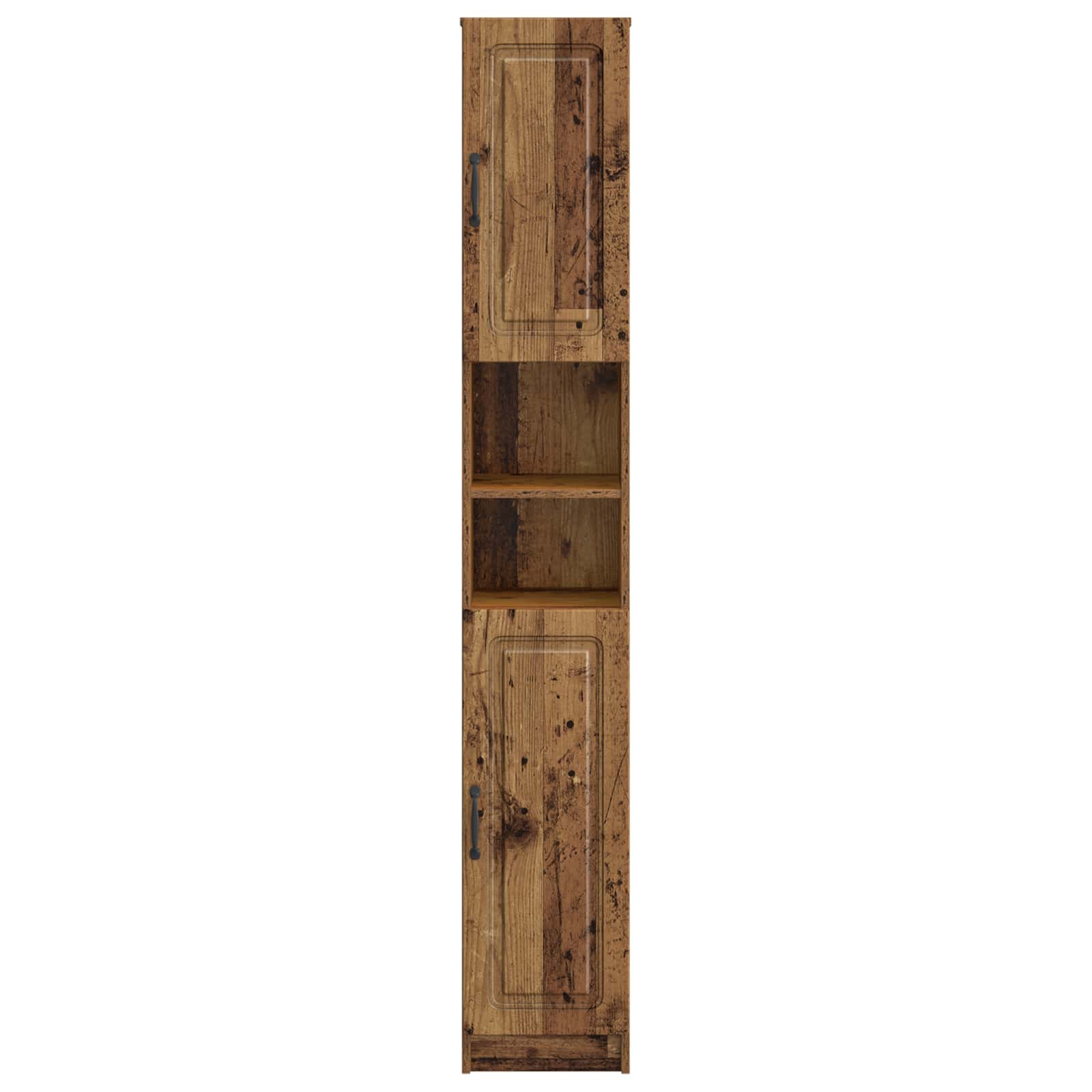 Badkamerkast met Open Plank UTRECHT Oud hout 30 x 31 x 187 cm