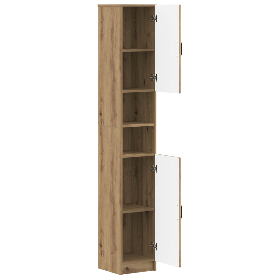 Badkamerkast met Open Plank UTRECHT Artisanaal eiken