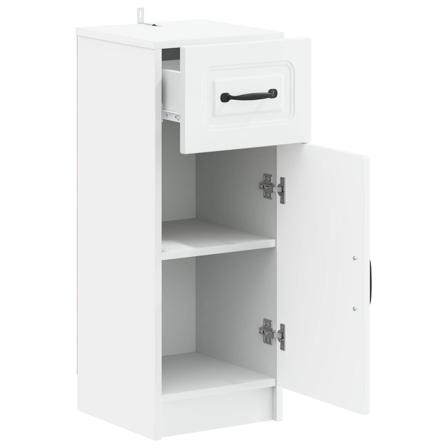 Badkamer Opbergkast UTRECHT Wit 30 x 31 x 77 cm Bewerkt hout