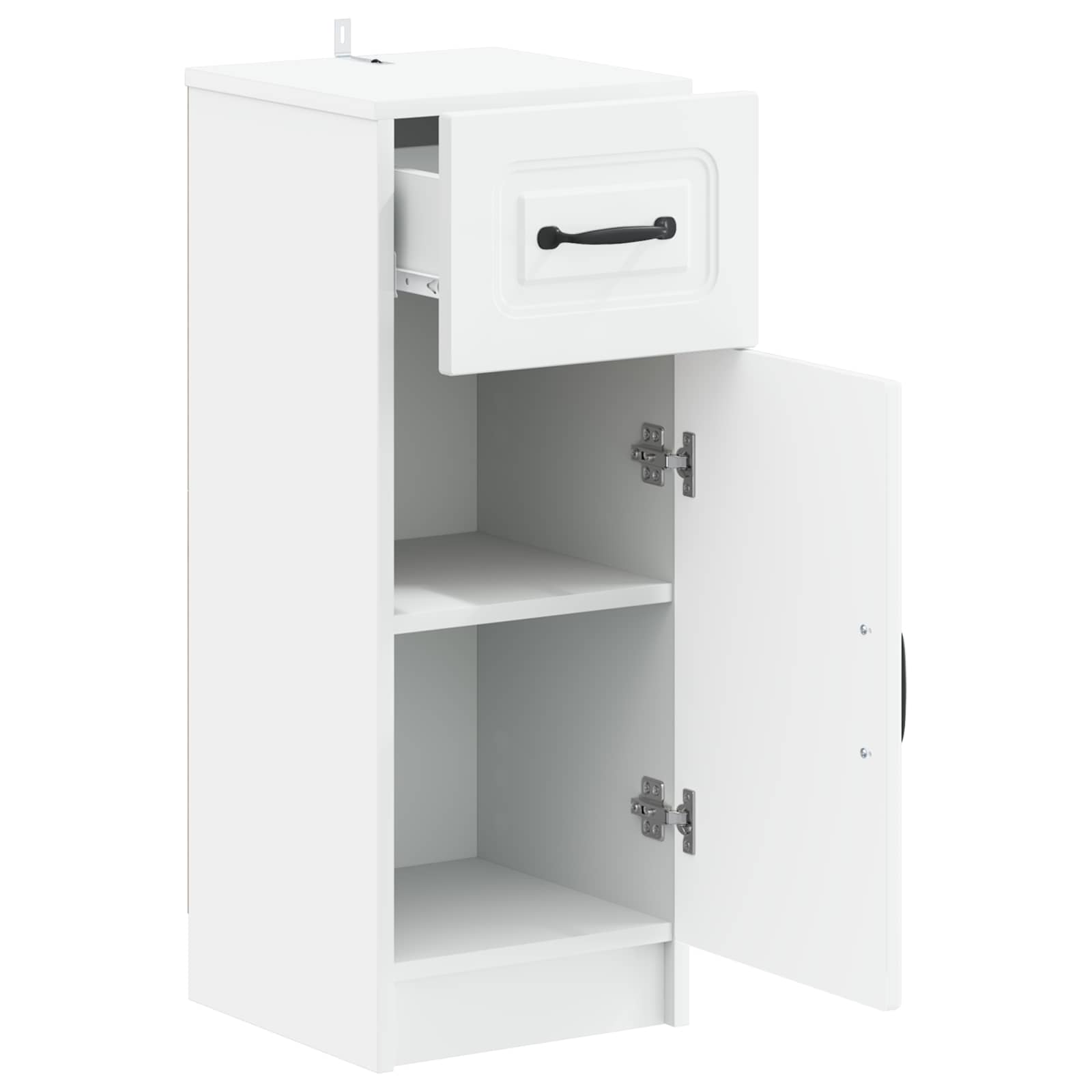 Badkamer Opbergkast UTRECHT Wit 30 x 31 x 77 cm Bewerkt hout