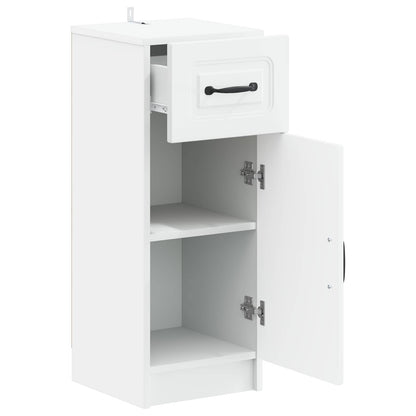 Badkamer Opbergkast UTRECHT Wit 30 x 31 x 77 cm Bewerkt hout