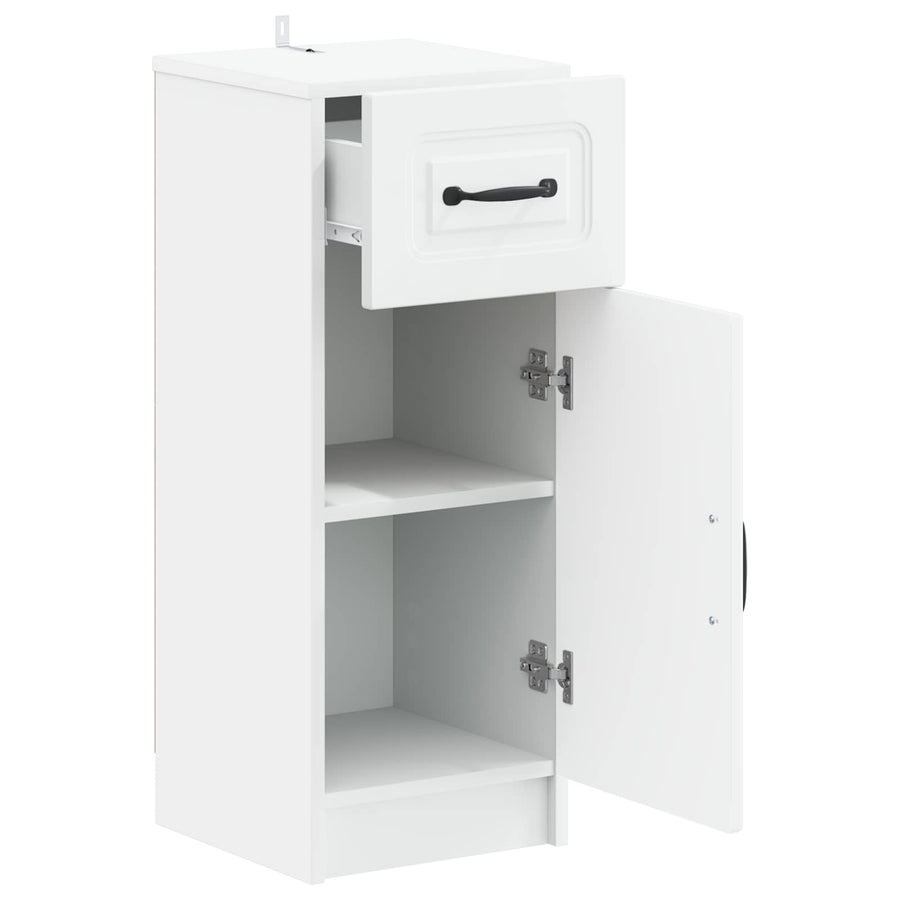 Badkamer Opbergkast UTRECHT Wit 30 x 31 x 77 cm Bewerkt hout