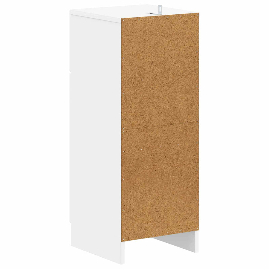Badkamer Opbergkast UTRECHT Wit 30 x 31 x 77 cm Bewerkt hout