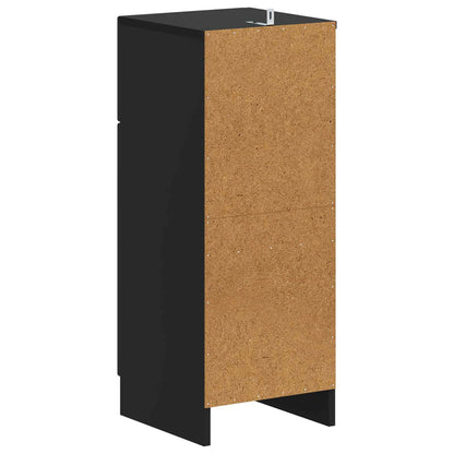 Badkamer Opbergkast UTRECHT Zwart 30 x 31 x 77 cm Bewerkt hout