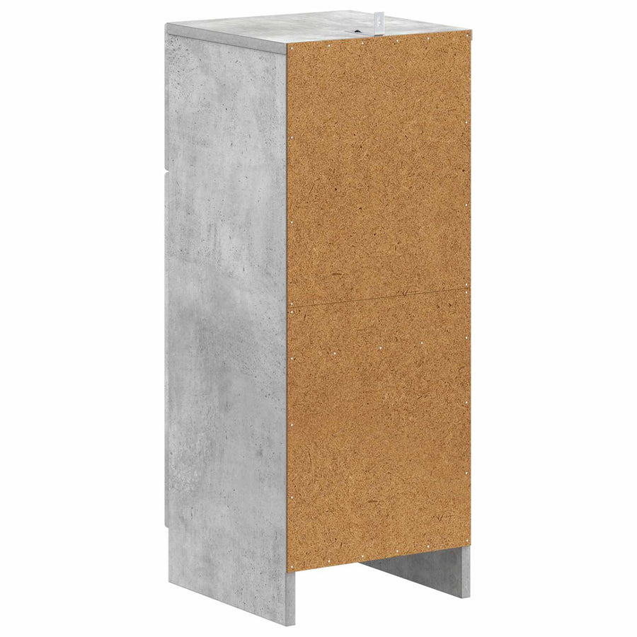 Badkamer Opbergkast UTRECHT Betongrijs 30 x 31 x 77 cm