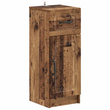 Badkamer Opbergkast UTRECHT Oud hout 30 x 31 x 77 cm